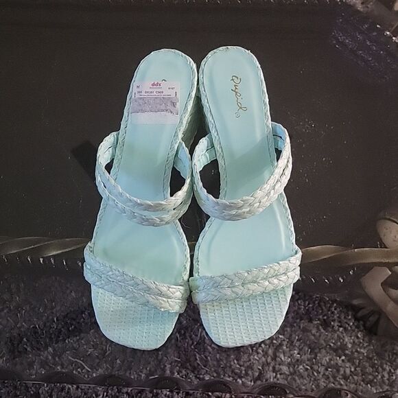 BRAND NEW RAFFIA STRAPPY WOMEN"S SANDAL - Picture 4 of 14